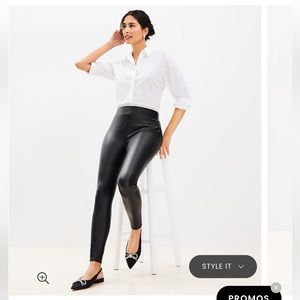 Ann Taylor Loft Faux leather legging. Size Medium. Brand New With Tags.